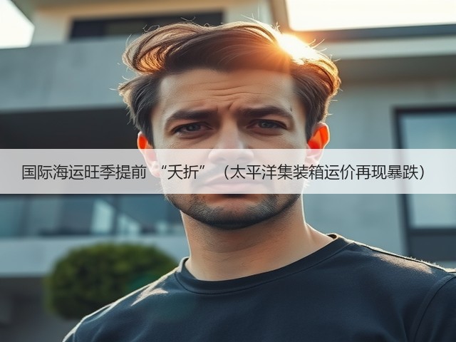 国际海运旺季提前 “夭折”(太平洋集装箱运价再现暴跌)(图1) 国际海运旺季提前 “夭折”(太平洋集装箱运价再现暴跌)(图1)