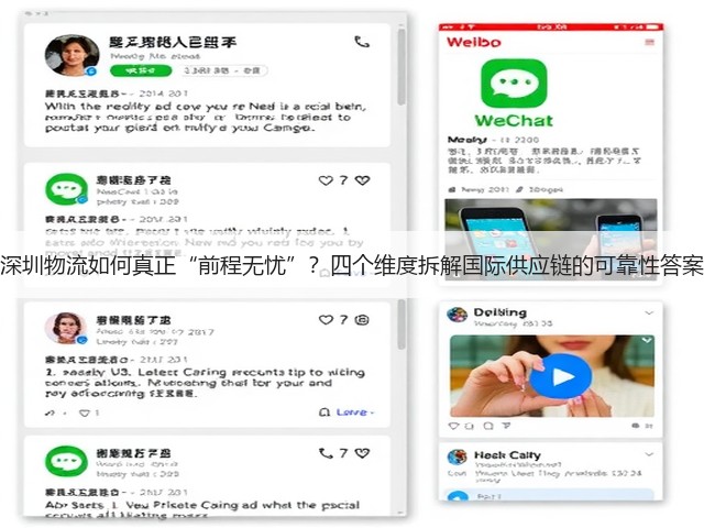深圳物流如何真正“前程无忧”？四个维度拆解国际供应链的可靠性答案(图2)
