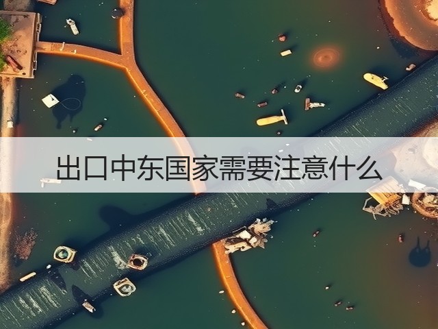 出口中东国家需要注意什么(图1) 出口中东国家需要注意什么(图1)