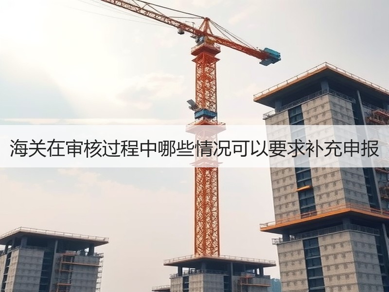 海关在审核过程中哪些情况可以要求补充申报