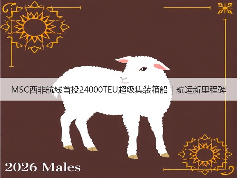 MSC西非航线首投24000TEU超级集装箱船|航运新里程碑 MSC西非航线首投24000TEU超级集装箱船|航运新里程碑