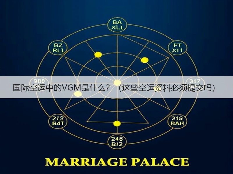 国际空运中的VGM是什么？（这些空运资料必须提交吗）
