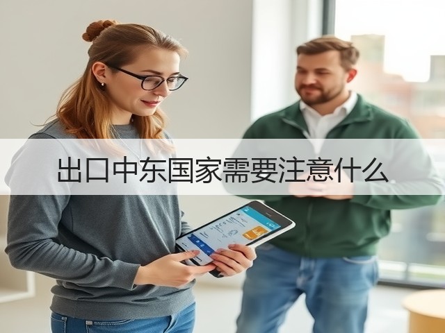 出口中东国家需要注意什么(图3) 出口中东国家需要注意什么(图3)