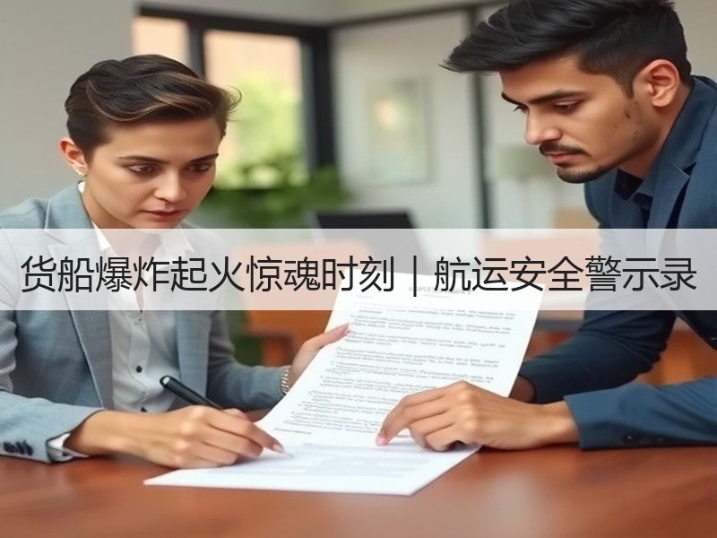 货船爆炸起火惊魂时刻|航运安全警示录 货船爆炸起火惊魂时刻|航运安全警示录