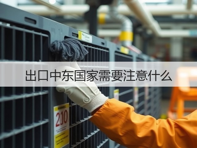 出口中东国家需要注意什么(图1) 出口中东国家需要注意什么(图1)