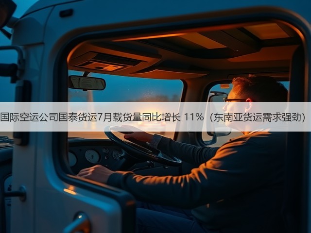 国际空运公司国泰货运7月载货量同比增长 11%(东南亚货运需求强劲)(图2) 国际空运公司国泰货运7月载货量同比增长 11%(东南亚货运需求强劲)(图2)