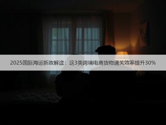2025国际海运新政解读：这3类跨境电商货物通关效率提升30%(图2)