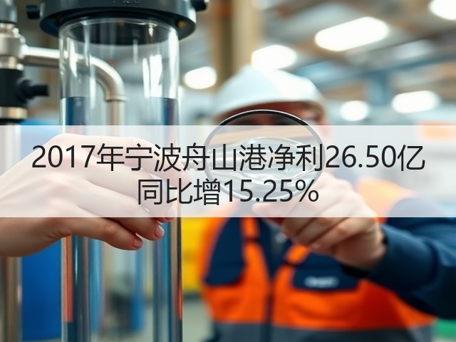 2017年宁波舟山港净利26.50亿 同比增15.25%(图3) 2017年宁波舟山港净利26.50亿 同比增15.25%(图3)
