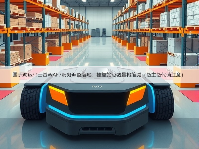 国际海运马士基WAF7服务调整落地：挂靠站点数量将缩减（货主货代请注意）