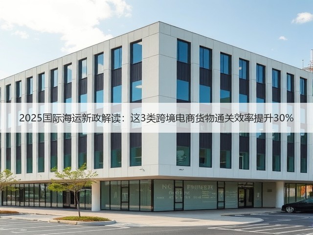 2025国际海运新政解读：这3类跨境电商货物通关效率提升30%(图3)