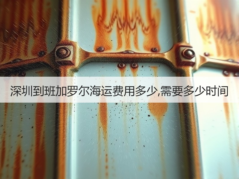 深圳到班加罗尔海运费用多少,需要多少时间