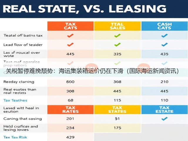 关税暂停难挽颓势:海运集装箱运价仍在下滑(国际海运新闻资讯)(图1) 关税暂停难挽颓势:海运集装箱运价仍在下滑(国际海运新闻资讯)(图1)