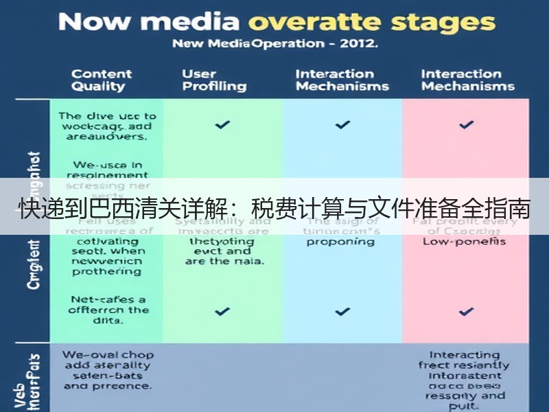 快递到巴西清关详解：税费计算与文件准备全指南