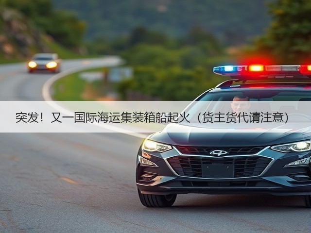 突发!又一国际海运集装箱船起火(货主货代请注意)(图1) 突发!又一国际海运集装箱船起火(货主货代请注意)(图1)