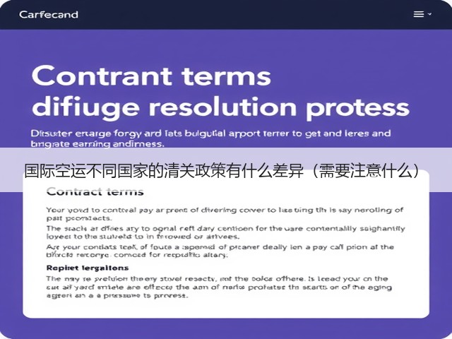 国际空运不同国家的清关政策有什么差异(需要注意什么)(图3) 国际空运不同国家的清关政策有什么差异(需要注意什么)(图3)